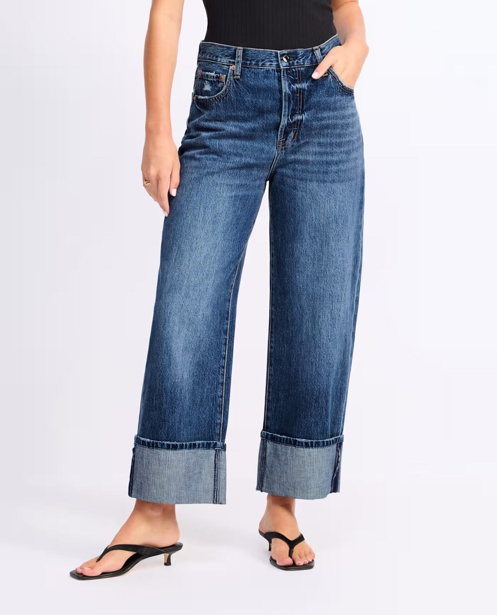 Pistola Ryder High Rise Cuffed Straight Jeans